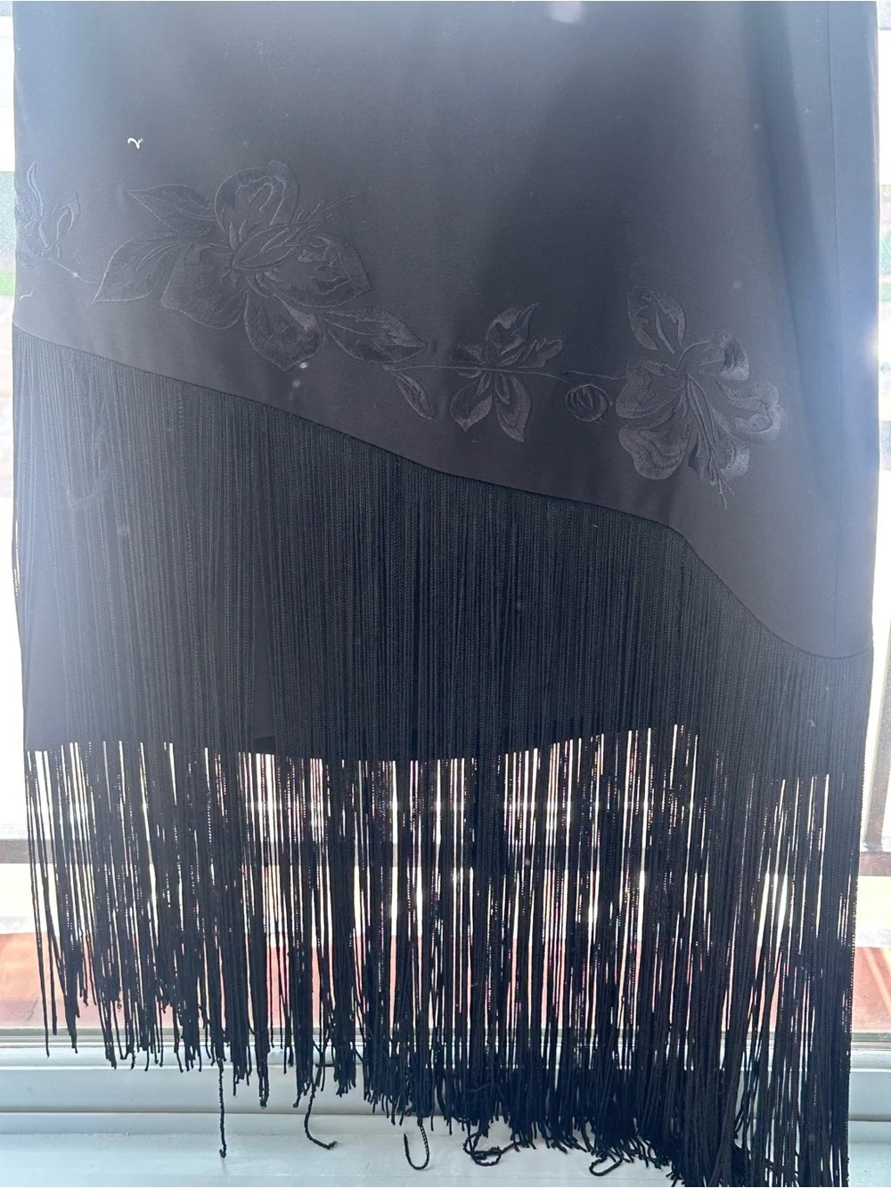 Cache vintage fringe asymmetrical skirt - Picture 7 of 8
